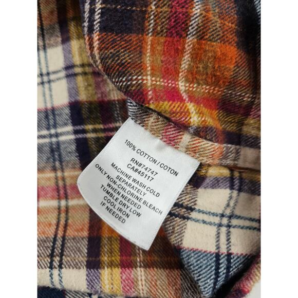 Red head size large L lumberjack brown EUC Flannel button up winter warm men's ^ - Picture 2 of 7